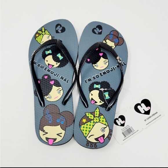 NWT Harajuku Lovers Emojo Flip Flops various sizes - Picture 1 of 5